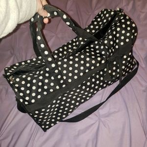 Polka dot duffle!